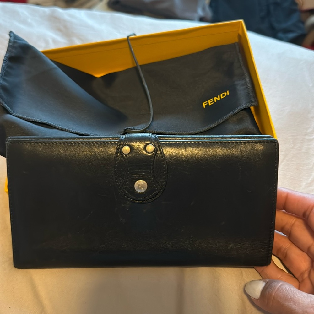 Authentic Fendi, leather wallet